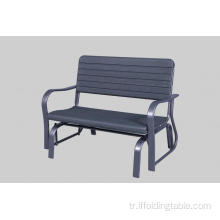 Yüksek kaliteli dış mekan mobilyaları bahçe HDPE salıncak sandalye